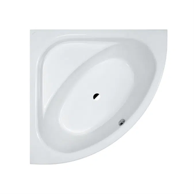 SOLUTIONS Bathtub, corner model, with frame 1500 x 1500 mm