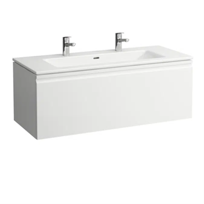 LAUFEN PRO S Combination of washbasin with vanity unit 1200 mm, with drawer and interior drawer