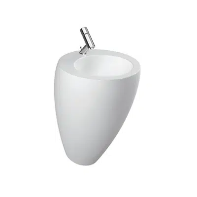 ILBAGNOALESSI ONE Floorstanding washbasin with wall connection 520 mm