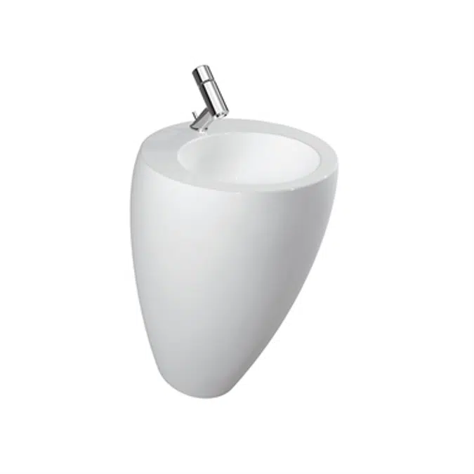 ILBAGNOALESSI ONE Floorstanding washbasin with wall connection 520 mm