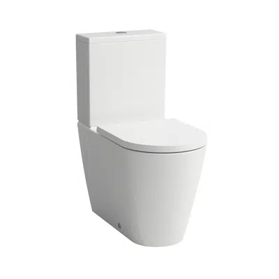 Image pour KARTELL• LAUFEN Floorstanding WC Silent flush, 'rimless', close-coupled, washdown, without flushing rim, outlet horizontal/vertical 70-305