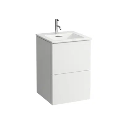 KARTELL BY LAUFEN Combination of washbasin with vanity unit 500 mm