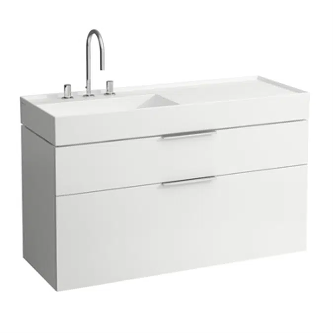 KARTELL BY LAUFEN Washbasin, shelf right 1200 mm