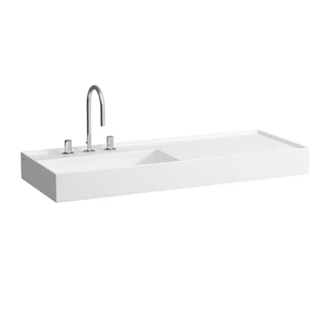 KARTELL BY LAUFEN Washbasin, shelf right 1200 mm