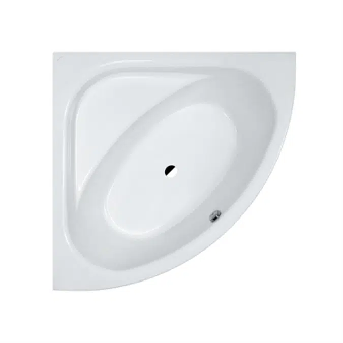 SOLUTIONS Bathtub, corner model, with frame 1400 x 1400 mm