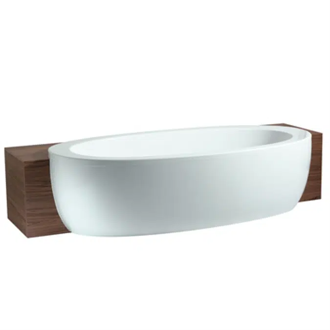 ILBAGNOALESSI ONE Bathtub, semi-recessed with half panel 2030 x 1095 mm