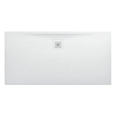 Image pour LAUFEN PRO Shower tray, made of Marbond composite material, rectangular, outlet at long side