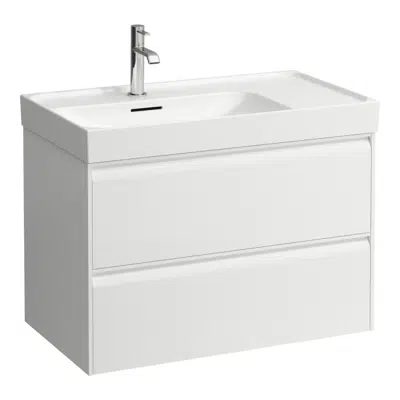 MEDA Vanity unit 800, 2 drawers, matches washbasin H817116 için görüntü