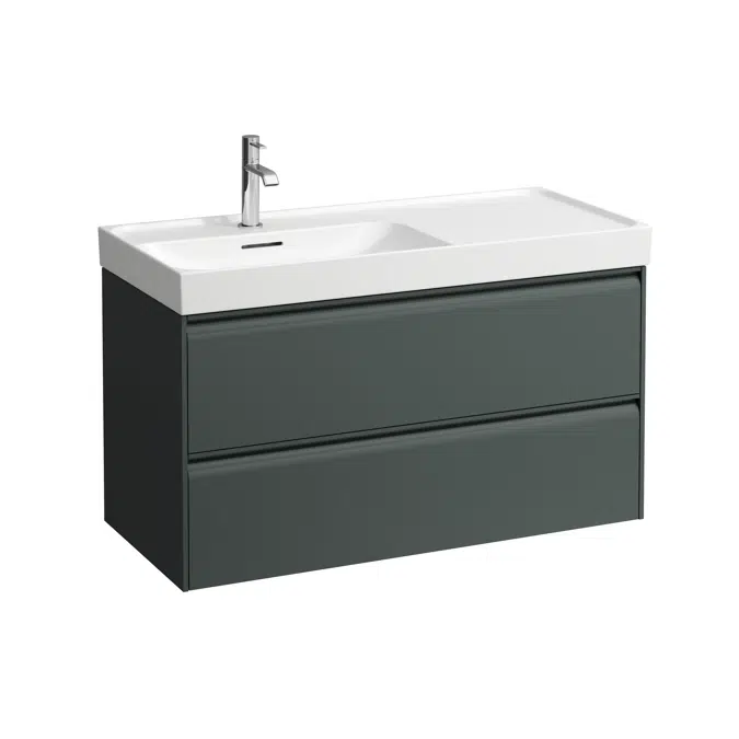MEDA Vanity unit 1000, 2 drawers, matches washbasin H817118