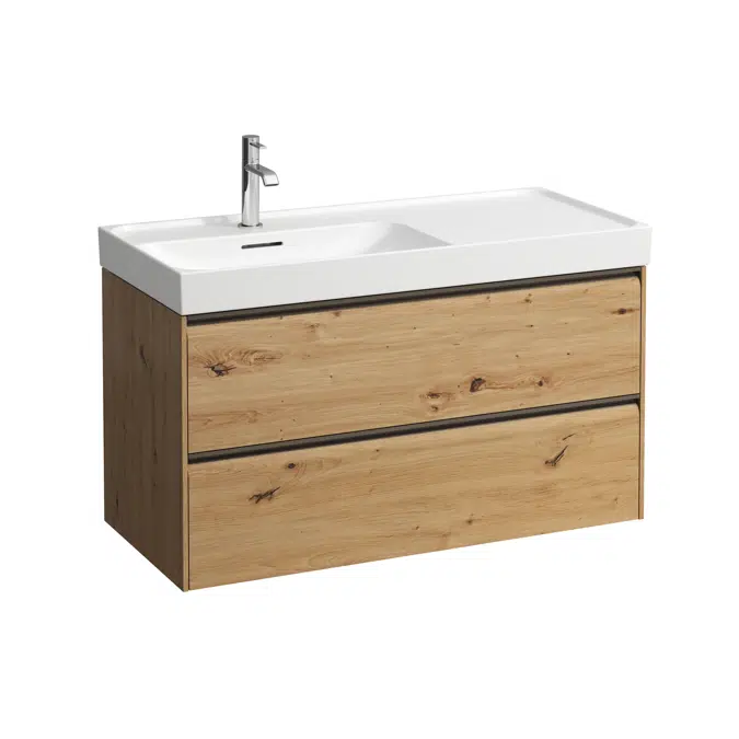 MEDA Vanity unit 1000, 2 drawers, matches washbasin H817118