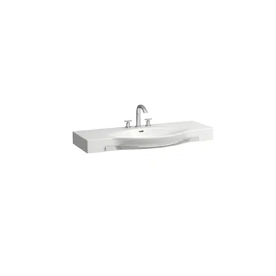 PALACE Countertop washbasin, with towel rail 1200 mm