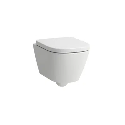 MEDA Wall-hung WC Silent flush/'rimless', washdown, advanced, without flushing rim, compact için görüntü