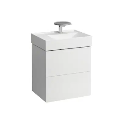 KARTELL BY LAUFEN Vanity unit for 810355, 2 drawers, incl. drawer organiser, matches washbasin 810335