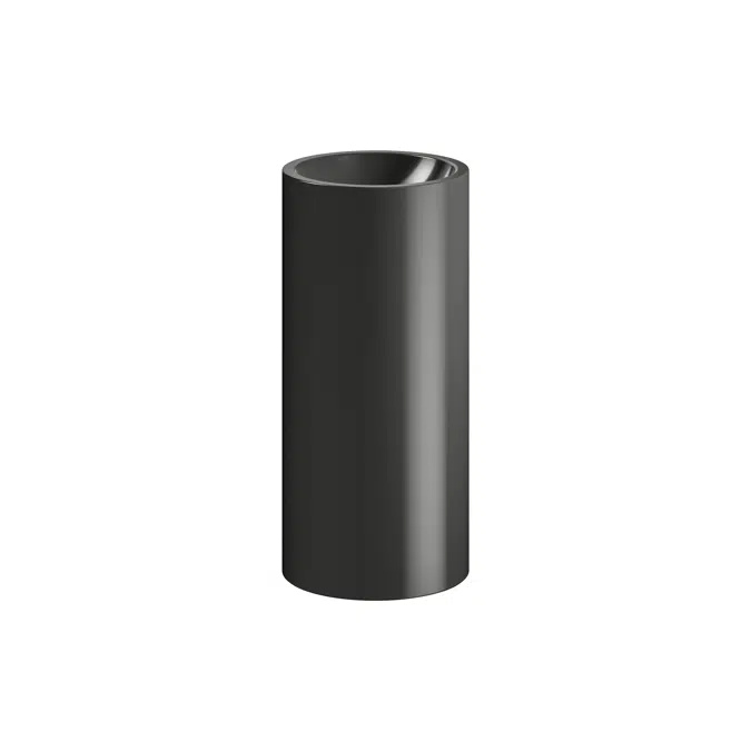 FORM Freestanding washbasin, made of Vitreon Steel, without tap bank, without tap hole, without overflow, including fixing set, drain valve