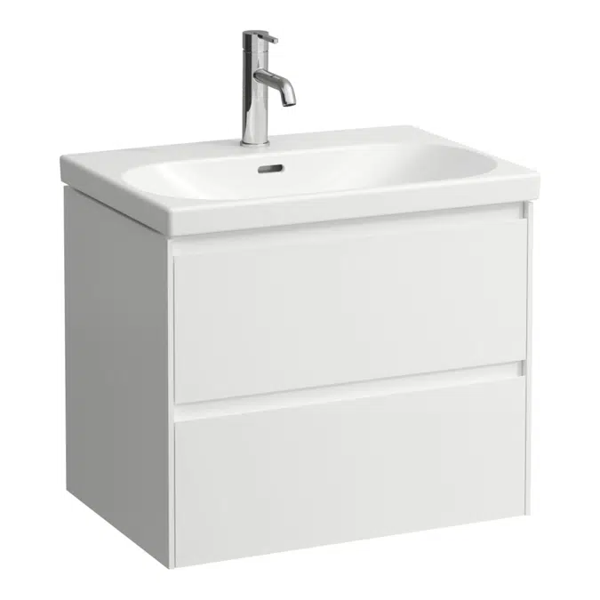 LANI Vanity unit, 2 drawers, matches vanity washbasin H810084