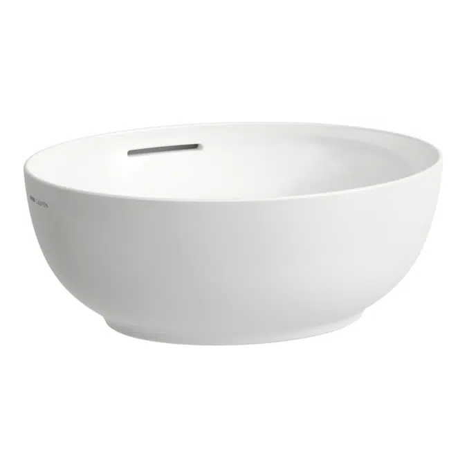 ILBAGNOALESSI  Bowl washbasin with overflow channel, oval, incl. ceramic drain valve