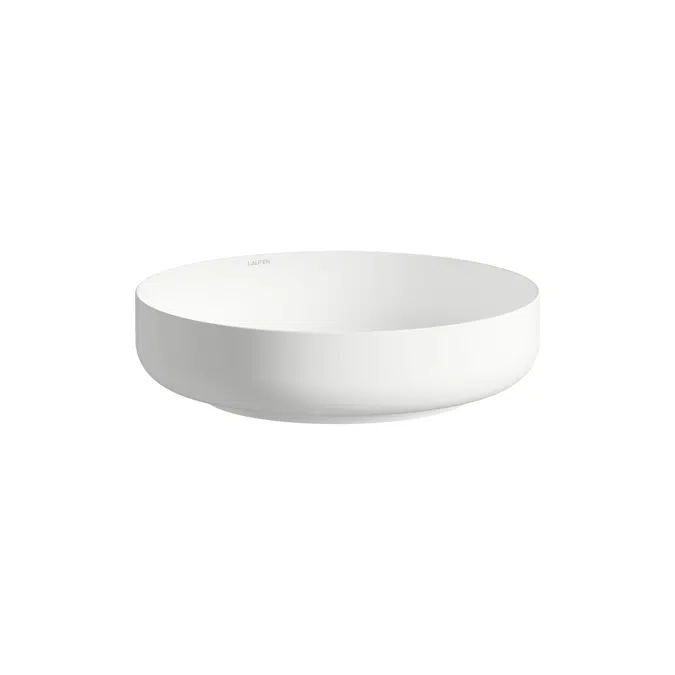 SONDO Washbasin bowl, made of Vitreon Steel, without tap bank, without tap hole, without overflow, including fixing set, drain valve, black spacer ring