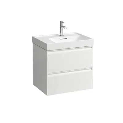 afbeelding voor MEDA Vanity unit 600, 2 drawers, matches washbasin H817112 / H818112