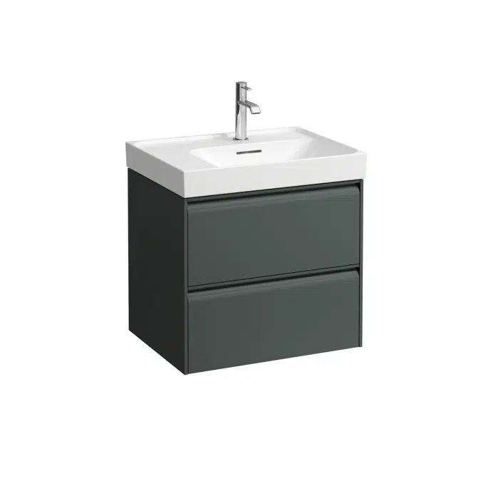 MEDA Vanity unit 600, 2 drawers, matches washbasin H817112 / H818112