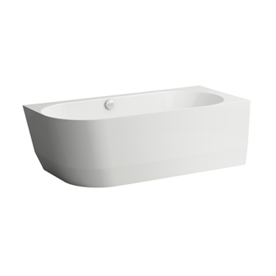 Image for LAUFEN PRO Bathtub, corner version right, incl. feet for bathtub, made of Marbond composite material