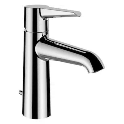VAL Single lever basin mixer, 110, with pop-up waste, projection 110 mm, Eco+, fixed spout