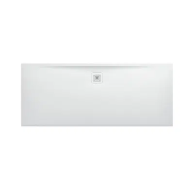 Image for LAUFEN PRO Shower tray, 1800 x 750 x 32 mm, made of Marbond composite material, super flat, rectangular, outlet at long side