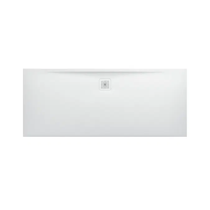 LAUFEN PRO Shower tray, 1800 x 750 x 32 mm, made of Marbond composite material, super flat, rectangular, outlet at long side