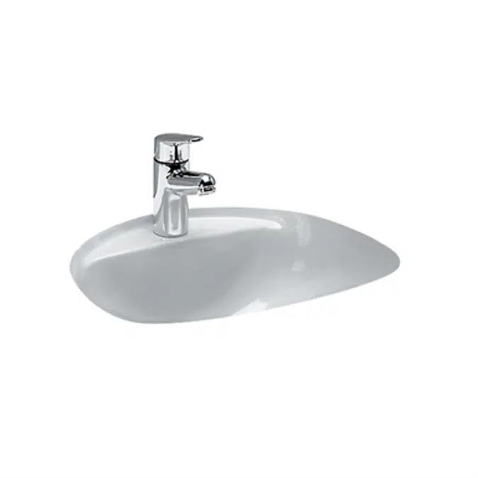 BIJOU Built-in washbasin 520 x 455 mm, ground