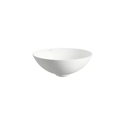Image for CHARACTERS Washbasin bowl, made of Vitreon Steel, without tap bank, without tap hole, without overflow, including fixing set, drain valve
