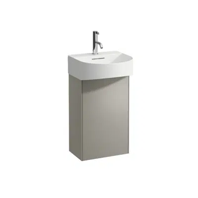 SONAR Vanity unit, 1 door, left hinged, matching small washbasin 815341