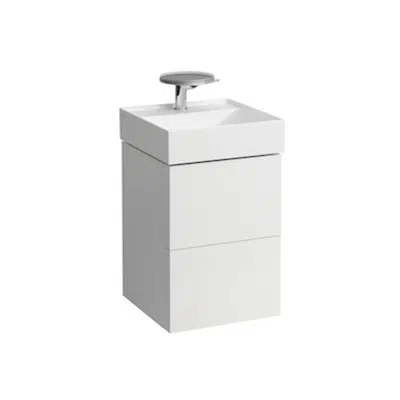 Image for KARTELL BY LAUFEN Vanity unit for small washbasin, 2 drawers, incl. drawer organiser, matches small washbasin 815331