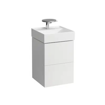 KARTELL BY LAUFEN Vanity unit for small washbasin, 2 drawers, incl. drawer organiser, matches small washbasin 815331