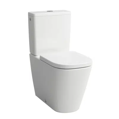 Image pour MEDA Floorstanding WC Silent flush, 'rimless', close-coupled, washdown, without flushing rim, outlet horizontal/vertical 70-305