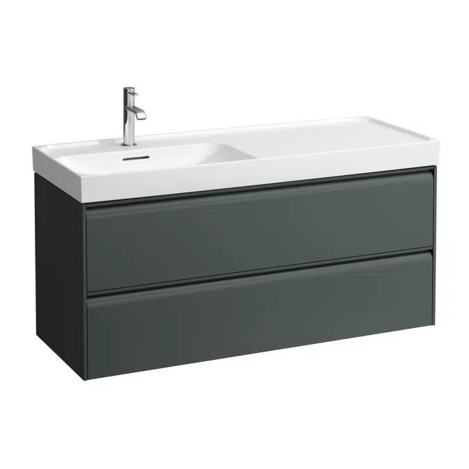 MEDA Vanity unit 1200, 2 drawers, matches washbasin H817110