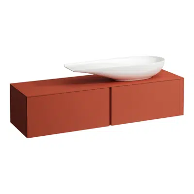 ILBAGNOALESSI Drawer element 1600, 2 drawers, with cut-out right, matches washbasin H818974