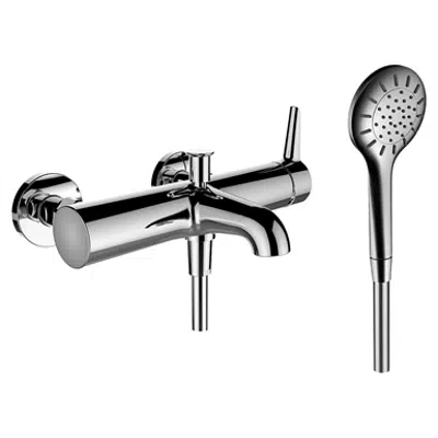 Obrázek pro Pure, Bath faucet, Projection 175, mounting dist. 153 mm, w. fittings, w. accessories