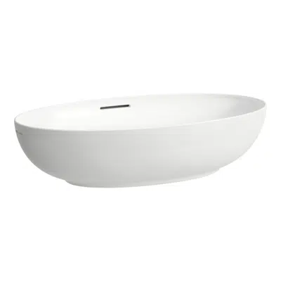 Image for ILBAGNOALESSI  Bowl washbasin with overflow channel, oval, incl. ceramic drain valve