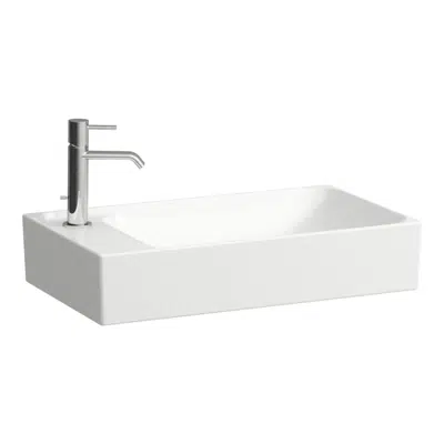 bilde for MEDA Bowl washbasin, with tap bank right or left