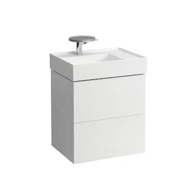 KARTELL BY LAUFEN Vanity unit for 810334, 2 drawers, incl. drawer organiser, matches washbasin 810334