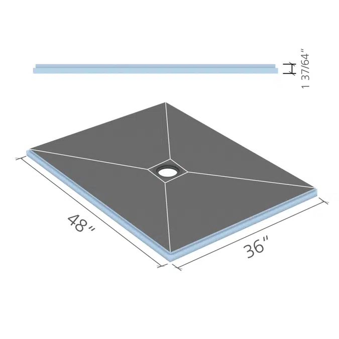 wedi® Fundo Shower Bases 36" x 48"