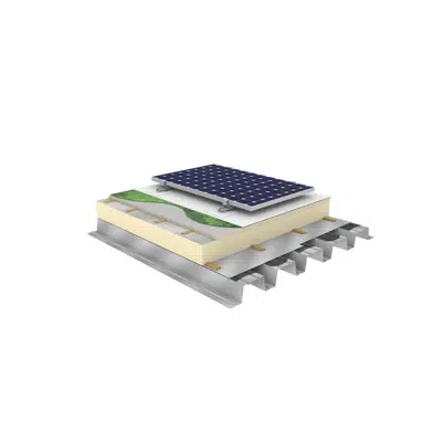 imagen para Cubierta con paneles fotovoltaicos UltraPly TPO