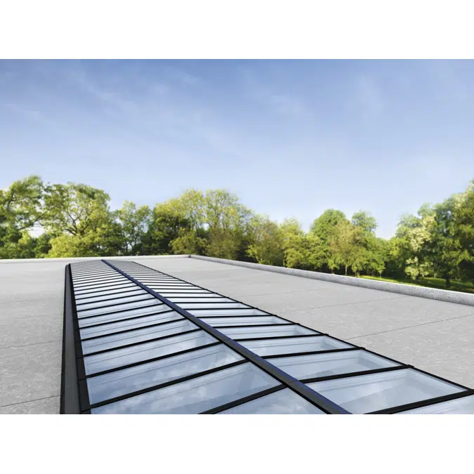 VELUX Modular Skylights - Ridgelight at 5° with Beams