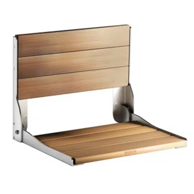 obraz dla Moen Home Care Teak Folding Shower Seat - DN7110