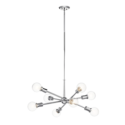 Image for Kichler 43118CH Armstrong 8 Light Chandelier