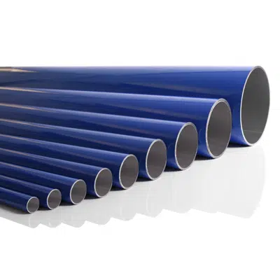 billede til Calibrated Aluminium Tubes Blue Colour 6 Mt - 90000