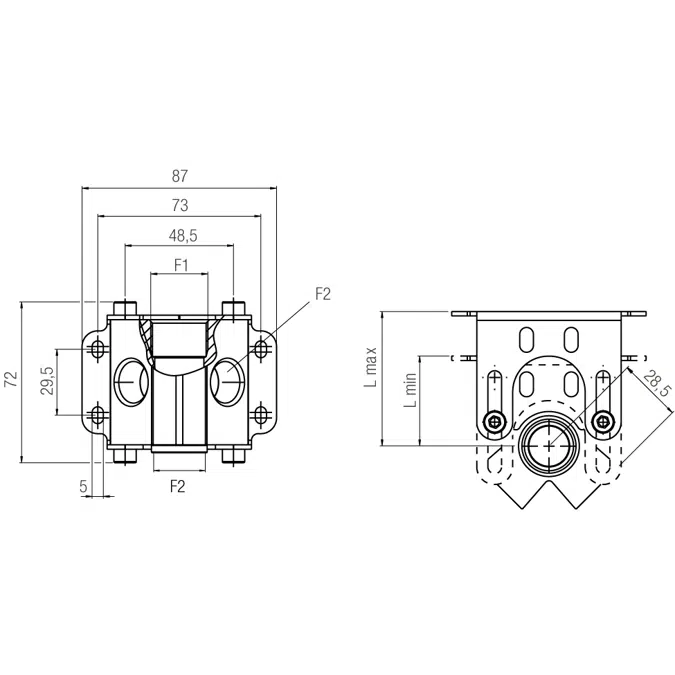 2 Ways Manifold - 90642