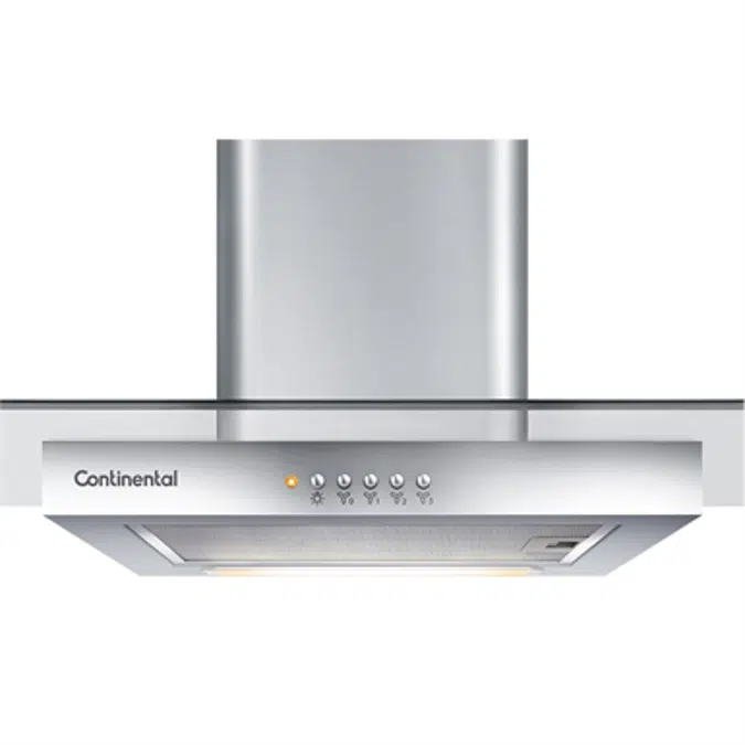 Glass 90cm range hood