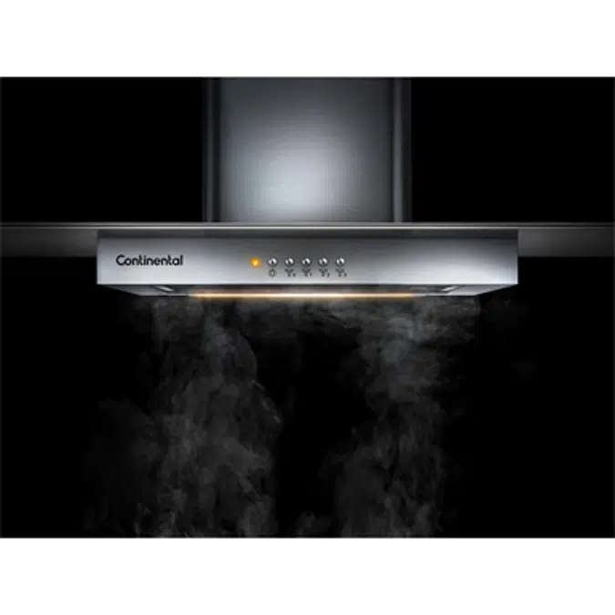 Glass 90cm range hood
