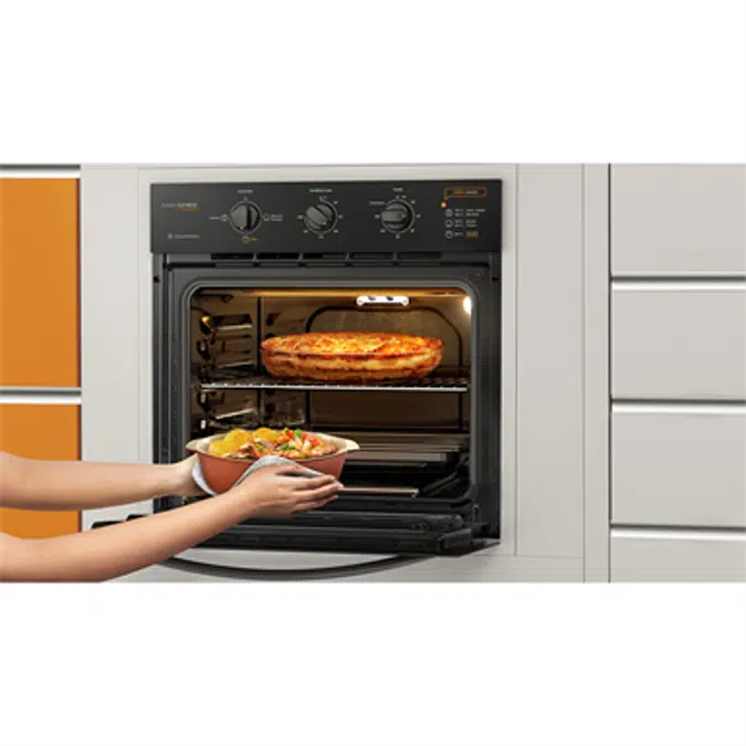 Electric built-in 75l oven with grill and timer