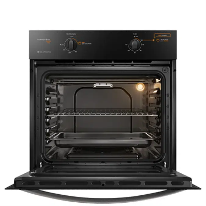 Gas built-in 73l oven with grill and timer